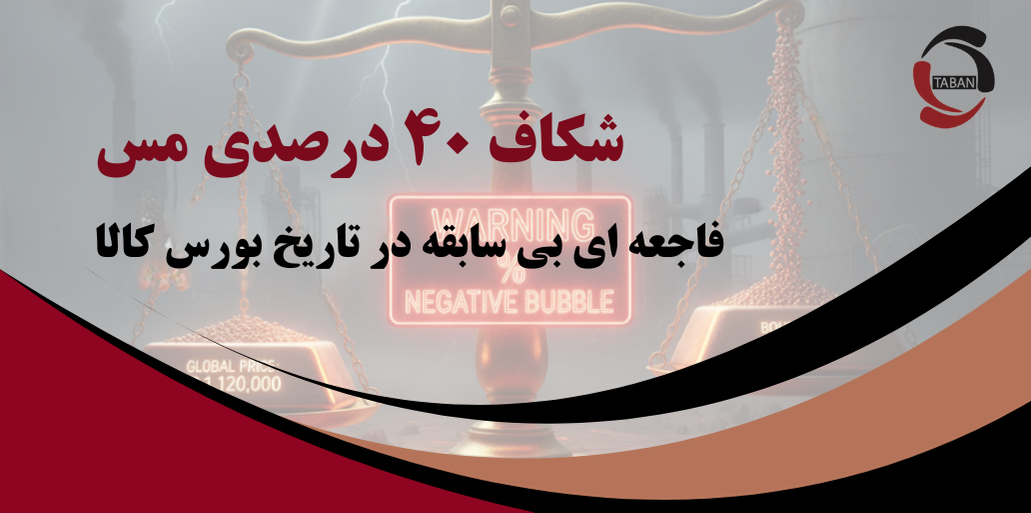 شکاف ۴۰ درصدی مس؛ فاجعه‌ای که در تاریخ بورس کالا بی‌سابقه است